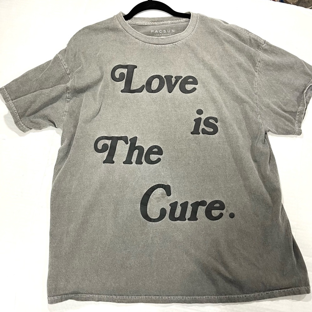 PACSUN MENS LOVE IS THE CURE TSHIRT